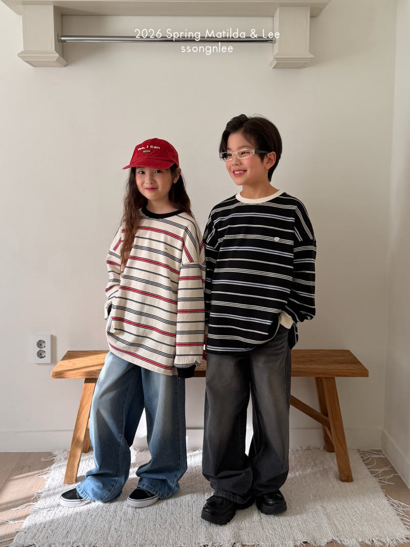 Matilda & Lee - Korean Children Fashion - #Kfashion4kids - Multi Stripe Tee - 9