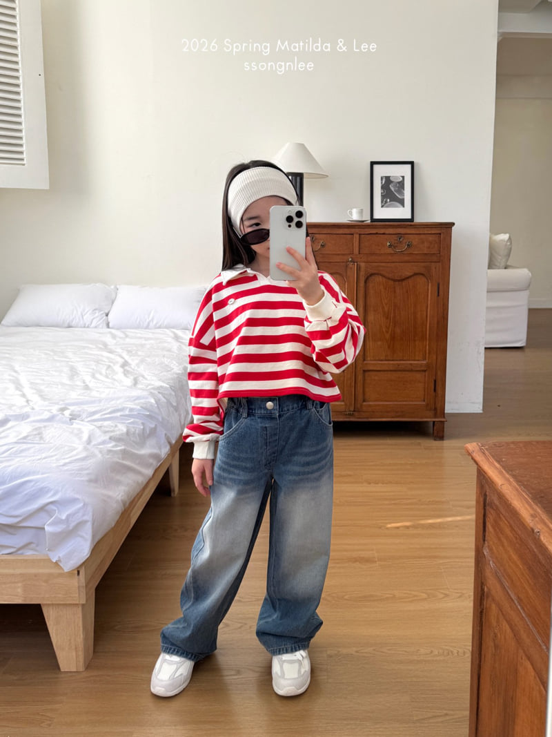 Matilda & Lee - Korean Children Fashion - #Kfashion4kids - Nut Collar Crop Tee - 8
