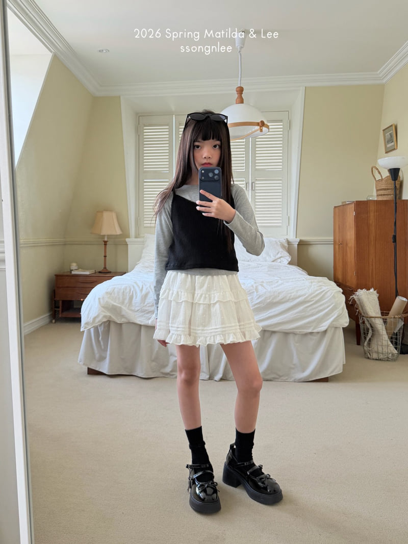 Matilda & Lee - Korean Children Fashion - #Kfashion4kids - Eyelet Lace Skirt - 8