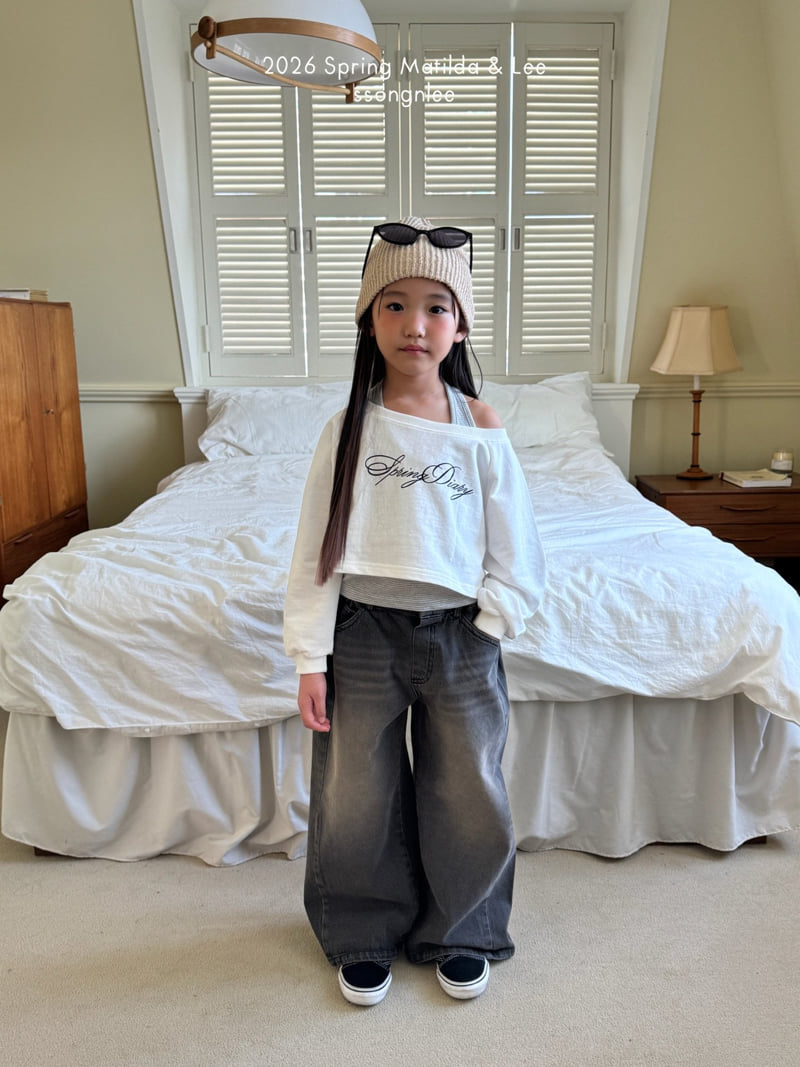 Matilda & Lee - Korean Children Fashion - #Kfashion4kids - Off-Shoulder Set - 11