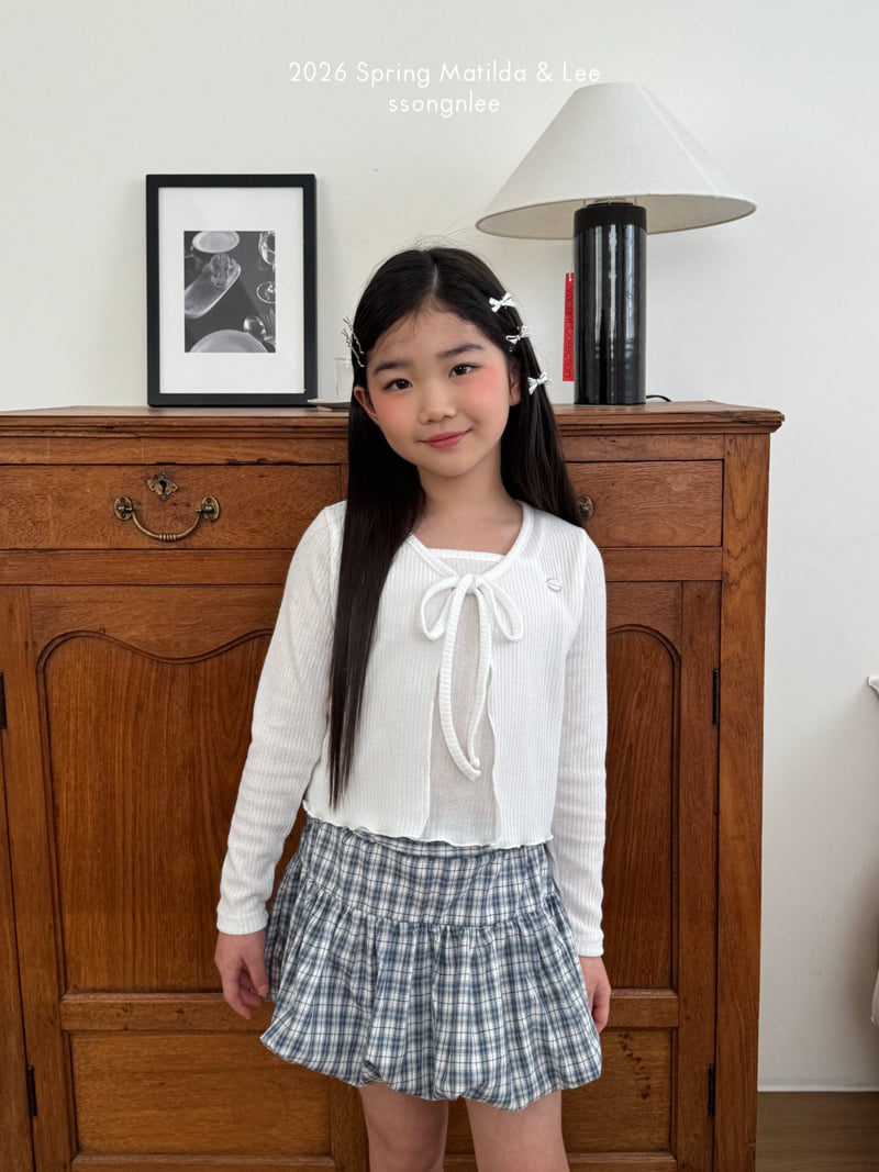 Matilda & Lee - Korean Children Fashion - #kidzfashiontrend - Check Balloon Skirt - 4