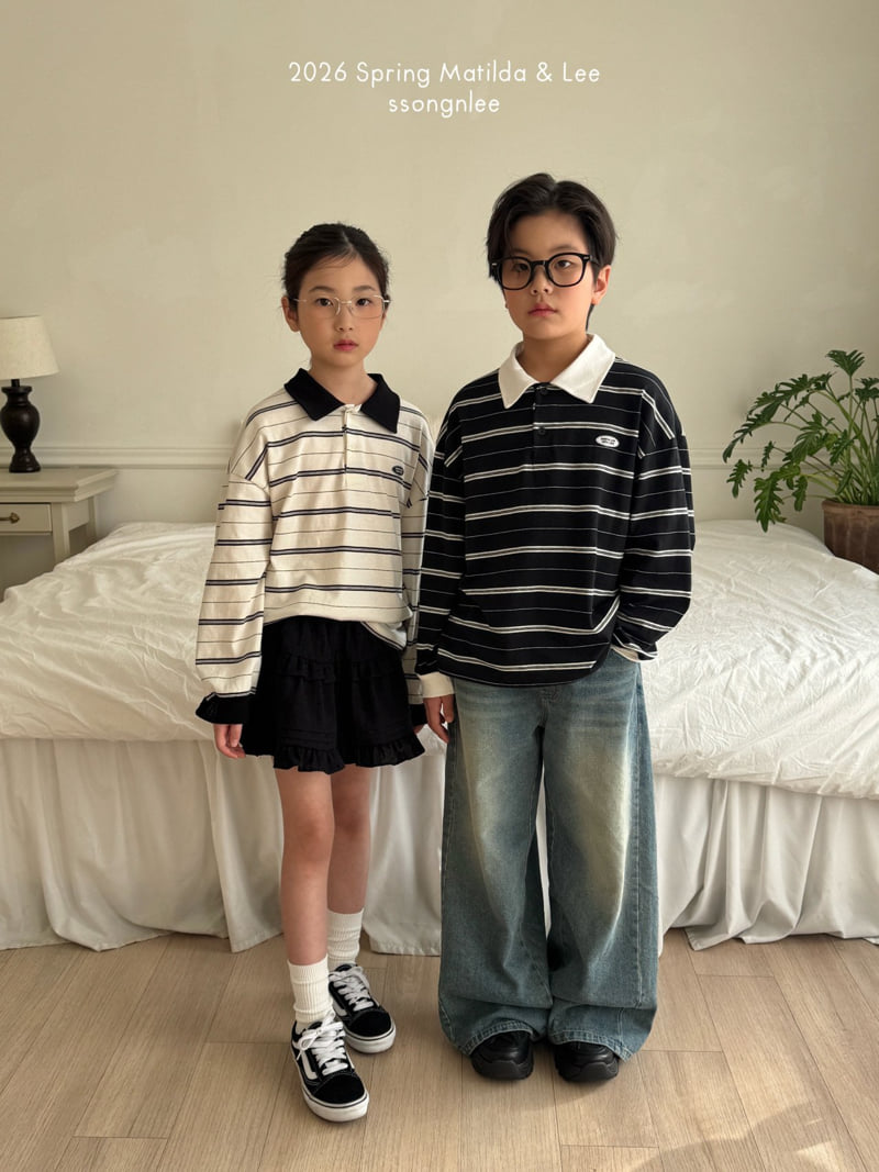 Matilda & Lee - Korean Children Fashion - #Kfashion4kids - With Me Collar Tee - 12