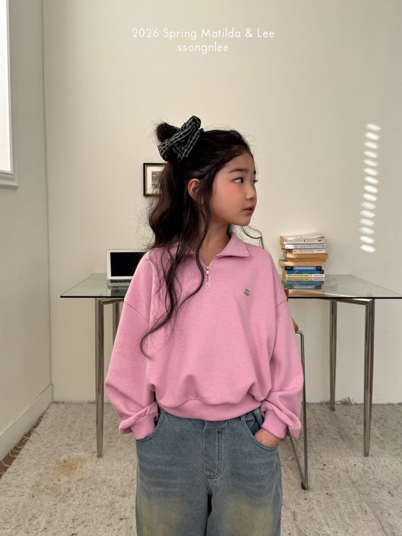 Matilda & Lee - Korean Children Fashion - #Kfashion4kids - Half-Zip Sweatshirt - 10