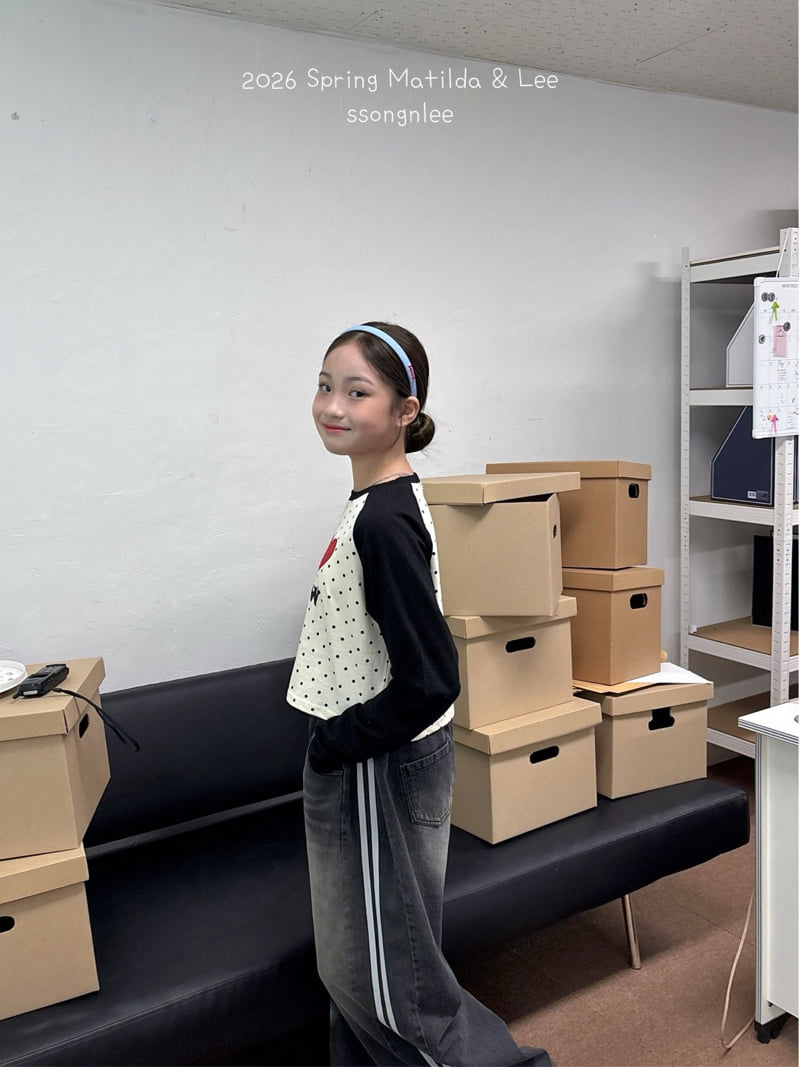 Matilda & Lee - Korean Children Fashion - #stylishchildhood - Meow Dot Raglan Tee - 4