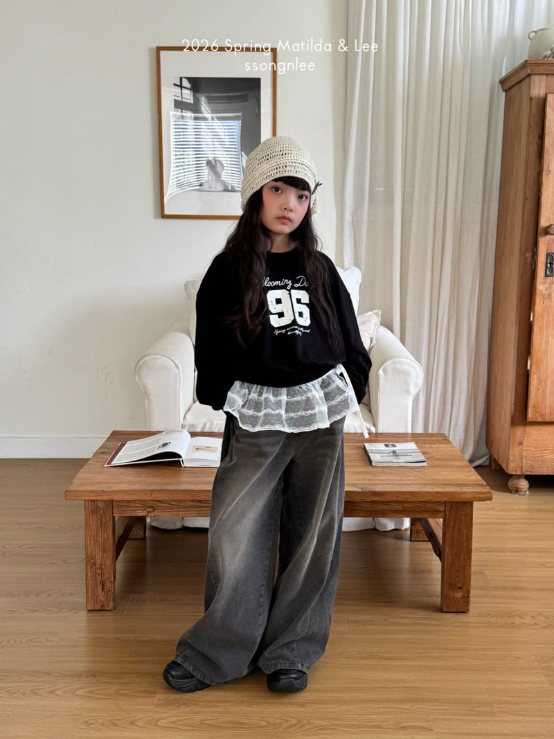 Matilda & Lee - Korean Children Fashion - #childofig - Maxi Wide Denim Pants - 12