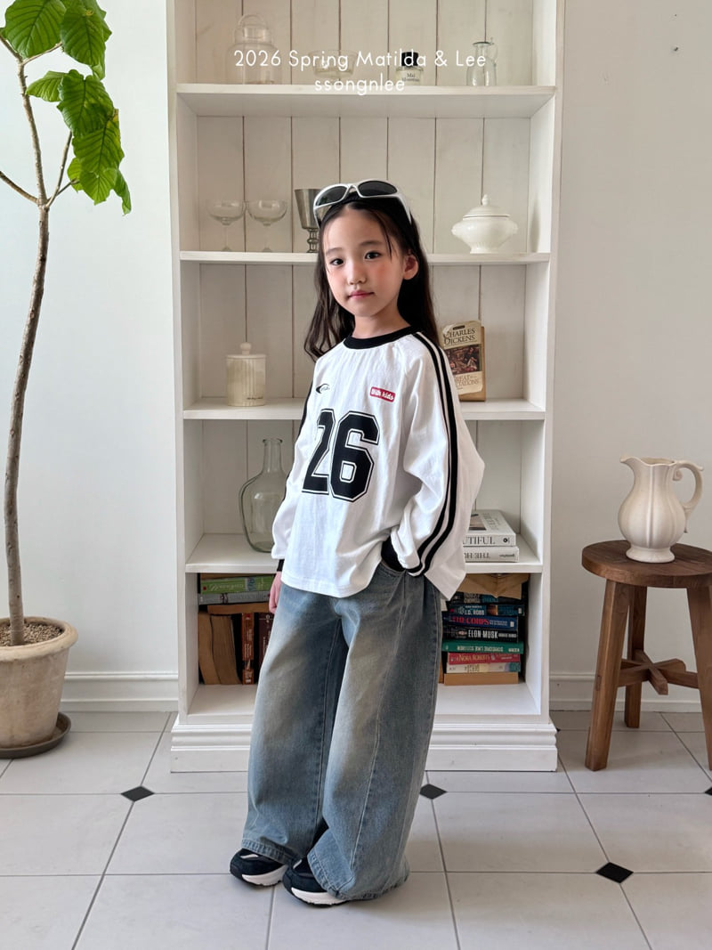 Matilda & Lee - Korean Children Fashion - #childofig - 26 Double Stripe Raglan Tee - 7