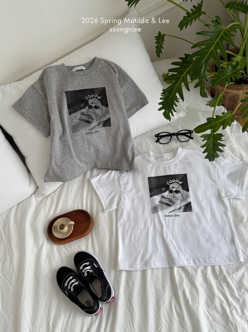 Matilda & Lee - Korean Children Fashion - #childofig - Follow Cat Short Sleeve Tee