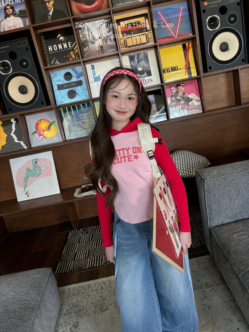Matilda & Lee - Korean Children Fashion - #childofig - Pretty Hooded Raglan Tee - 7