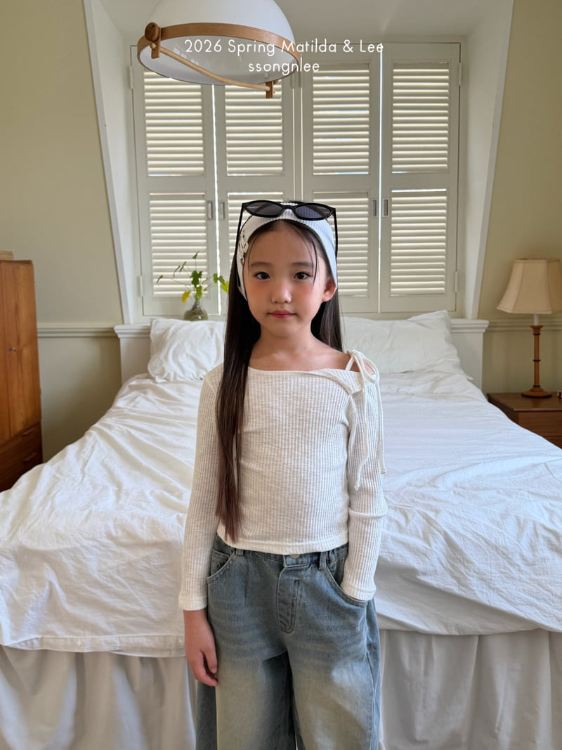 Matilda & Lee - Korean Children Fashion - #childofig - Strap Slit Tee - 11