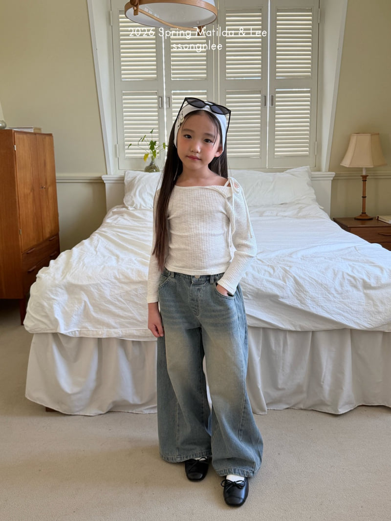 Matilda & Lee - Korean Children Fashion - #childofig - Strap Slit Tee - 12
