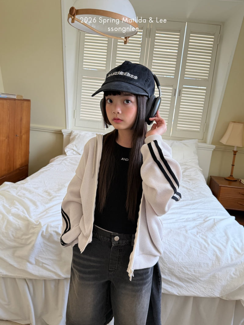 Matilda & Lee - Korean Children Fashion - #childofig - Two-Way Line Hood Zip-Up - 10