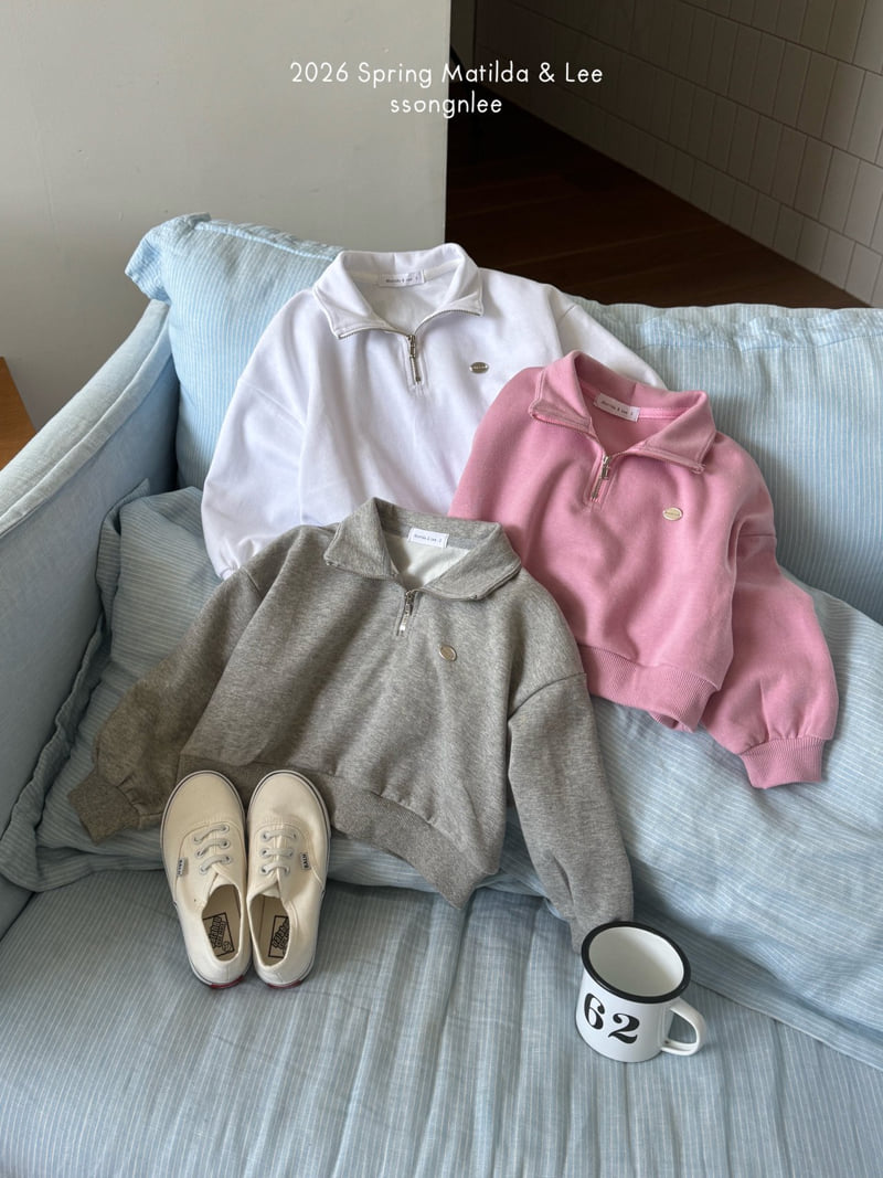 Matilda & Lee - Korean Children Fashion - #childofig - Half-Zip Sweatshirt