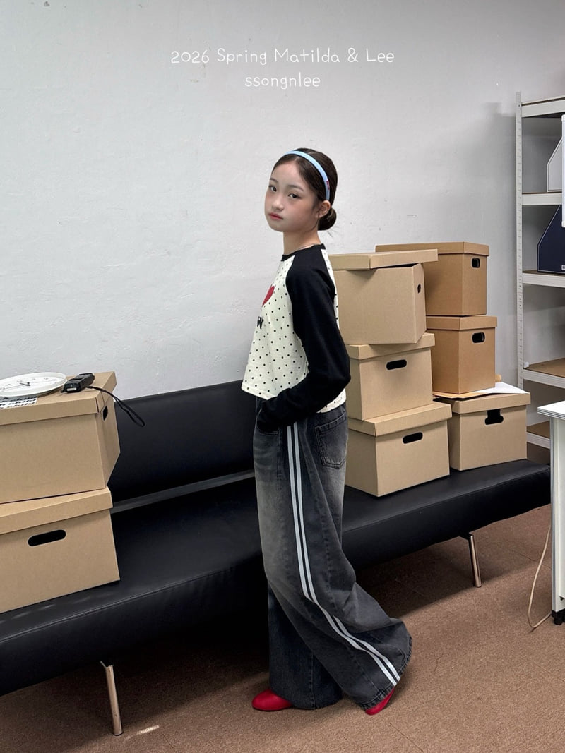 Matilda & Lee - Korean Children Fashion - #childrensboutique - Meow Dot Raglan Tee - 5