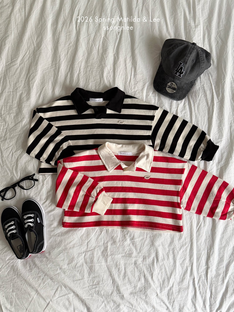 Matilda & Lee - Korean Children Fashion - #childrensboutique - Nut Collar Crop Tee
