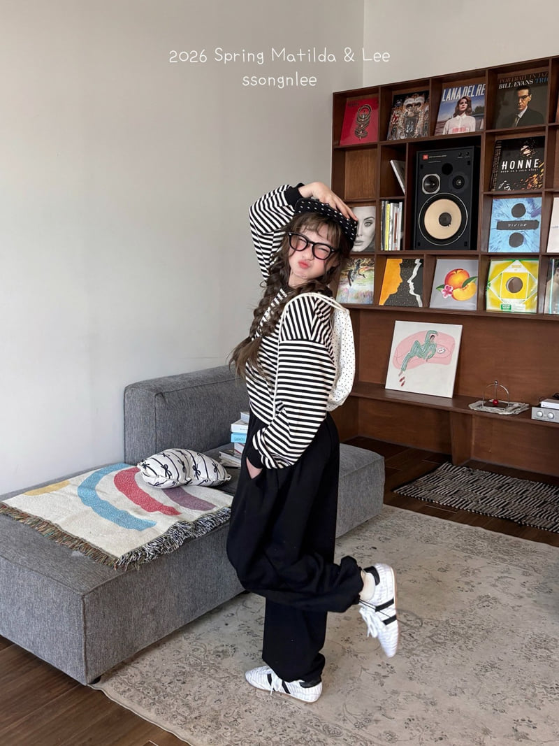Matilda & Lee - Korean Children Fashion - #childrensboutique - Striped Crop Sweatshirt - 5