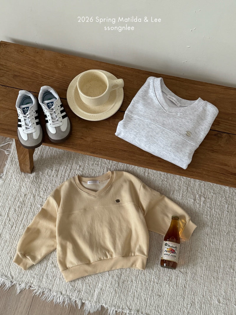 Matilda & Lee - Korean Children Fashion - #childrensboutique - Daily V-Neck Sweatshirt
