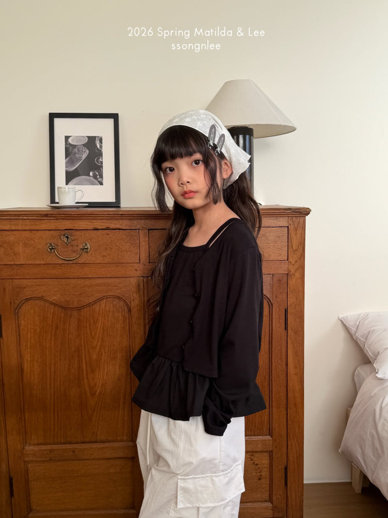 Matilda & Lee - Korean Children Fashion - #childrensboutique - Natural Frill Sleeveless Set - 7