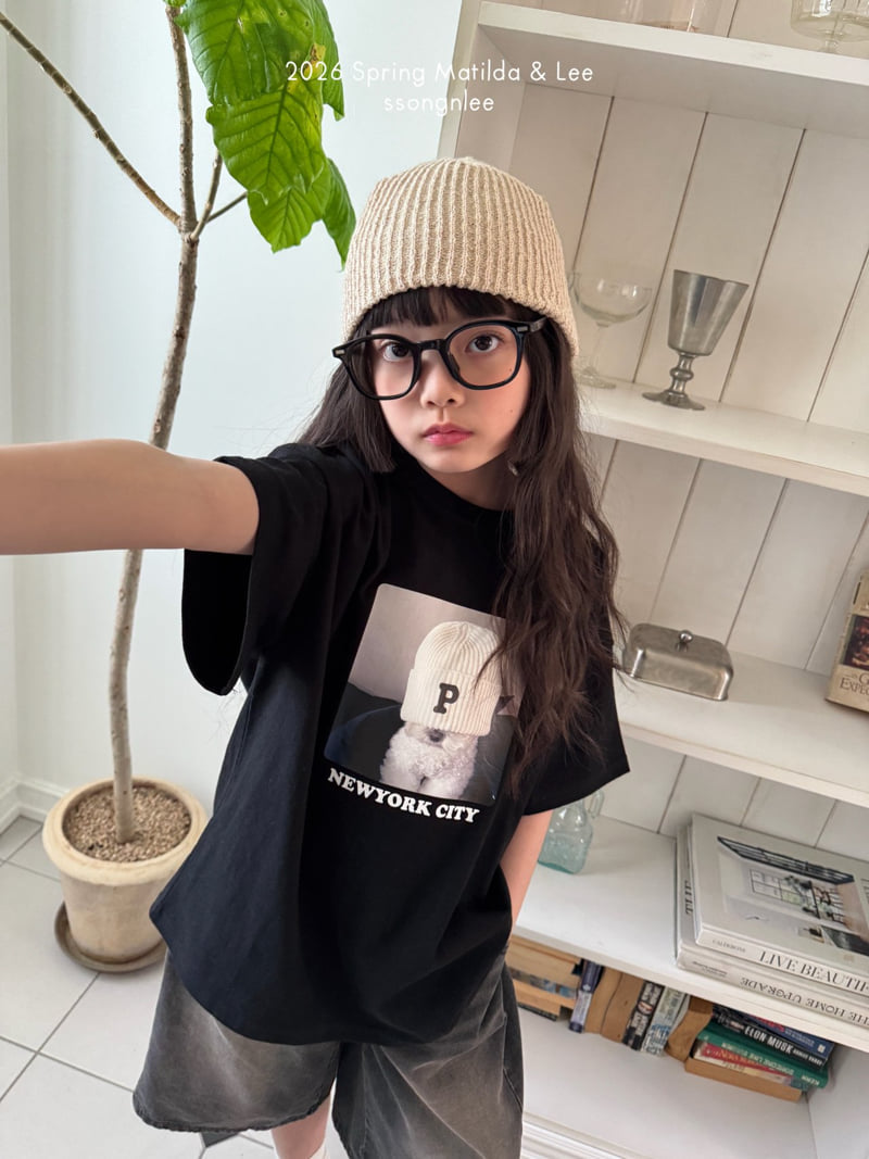 Matilda & Lee - Korean Children Fashion - #childrensboutique - New York Puppy Short Sleeve Tee - 6
