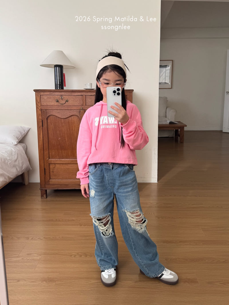 Matilda & Lee - Korean Children Fashion - #childofig - Always Crop Hoodie - 4