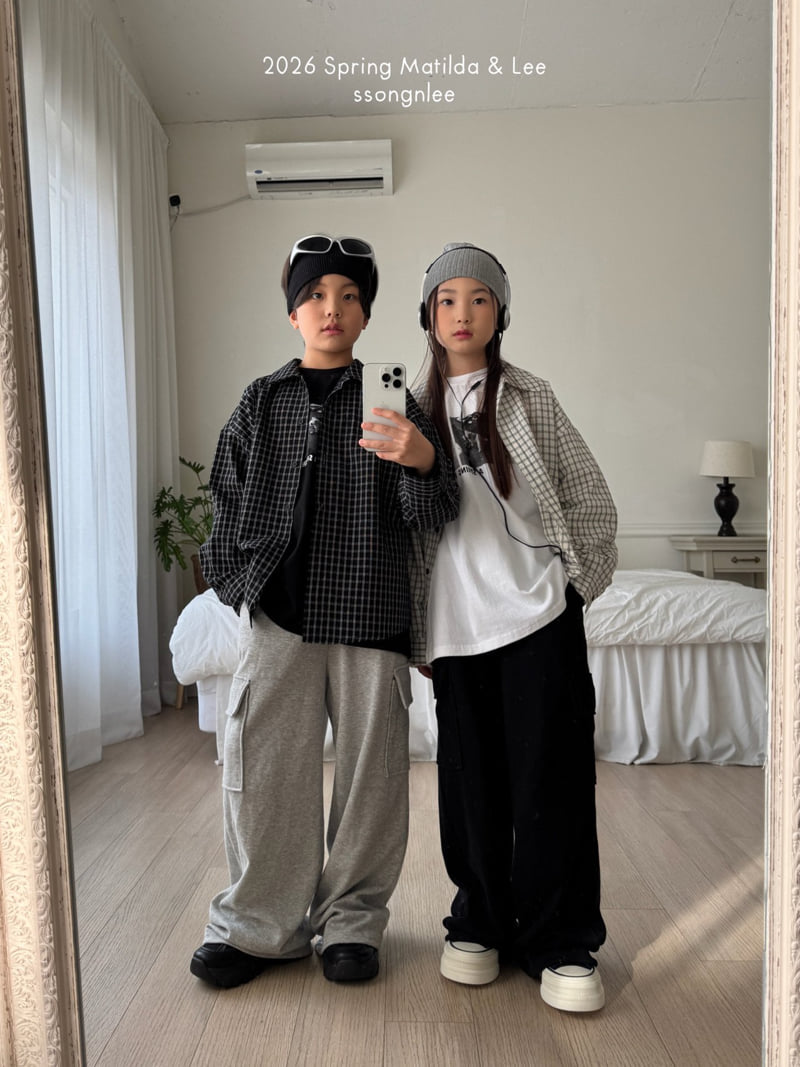 Matilda & Lee - Korean Children Fashion - #childrensboutique - Seersucker Check Shirt - 9