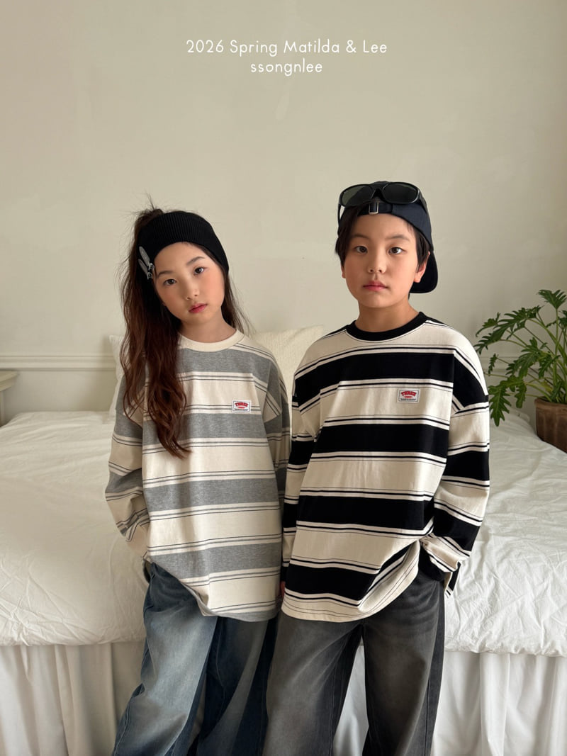 Matilda & Lee - Korean Children Fashion - #childrensboutique - Campus Stripe Tee - 6