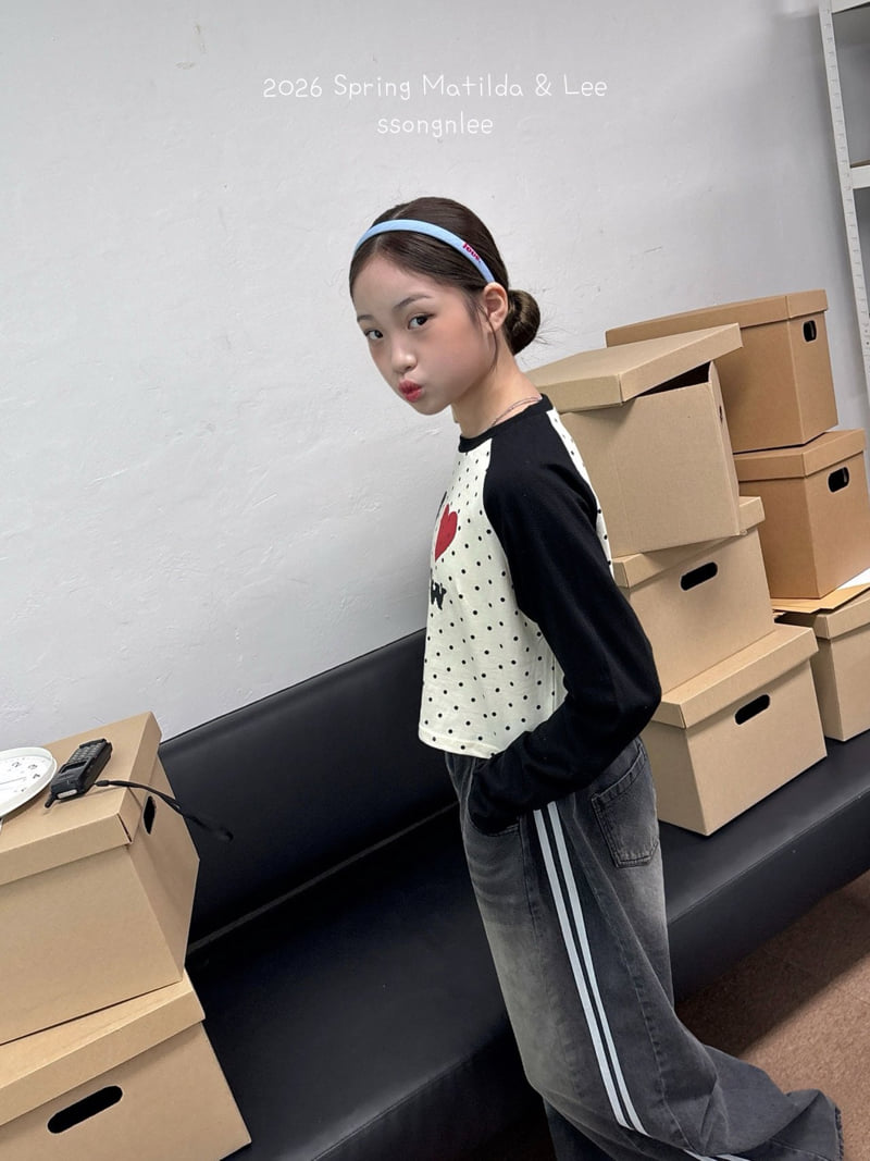 Matilda & Lee - Korean Children Fashion - #designkidswear - Meow Dot Raglan Tee - 6