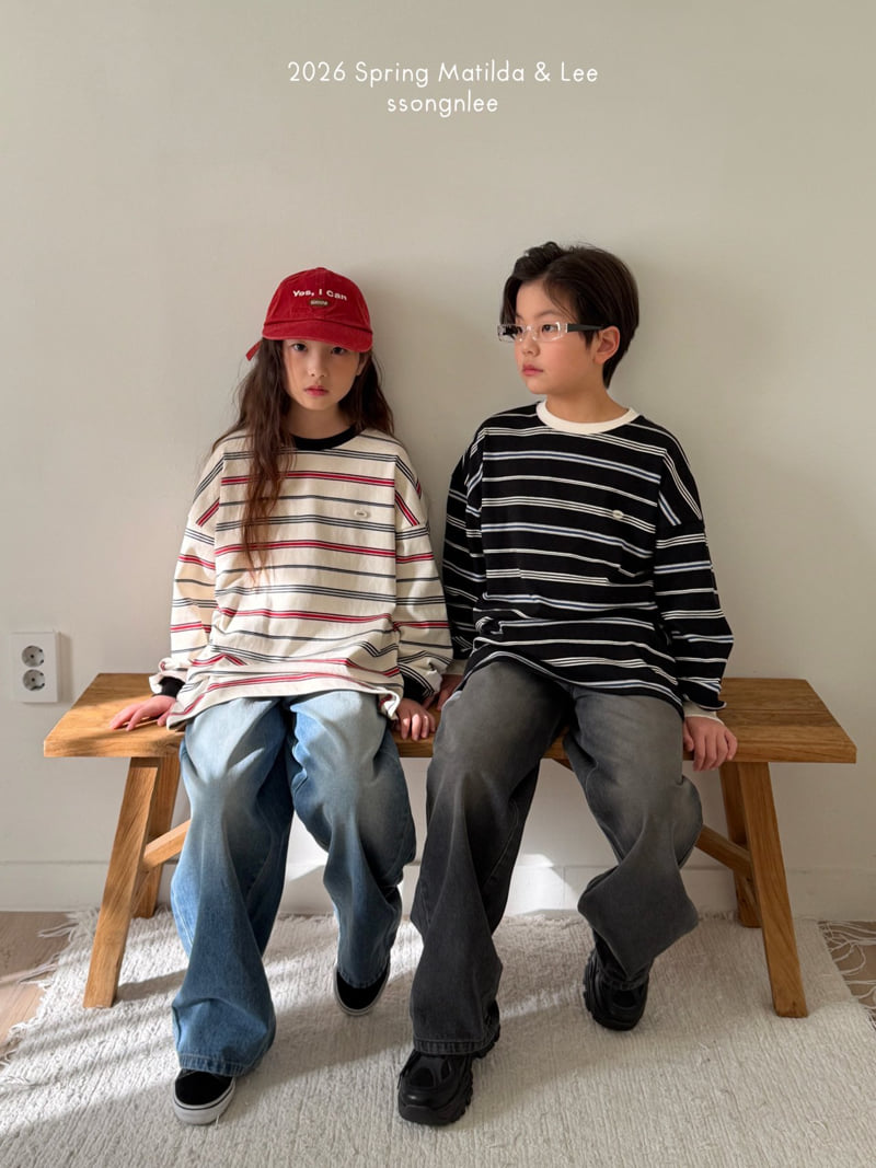 Matilda & Lee - Korean Children Fashion - #designkidswear - Multi Stripe Tee - 3