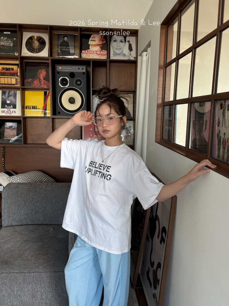Matilda & Lee - Korean Children Fashion - #designkidswear - Believe Short Sleeve Tee - 8