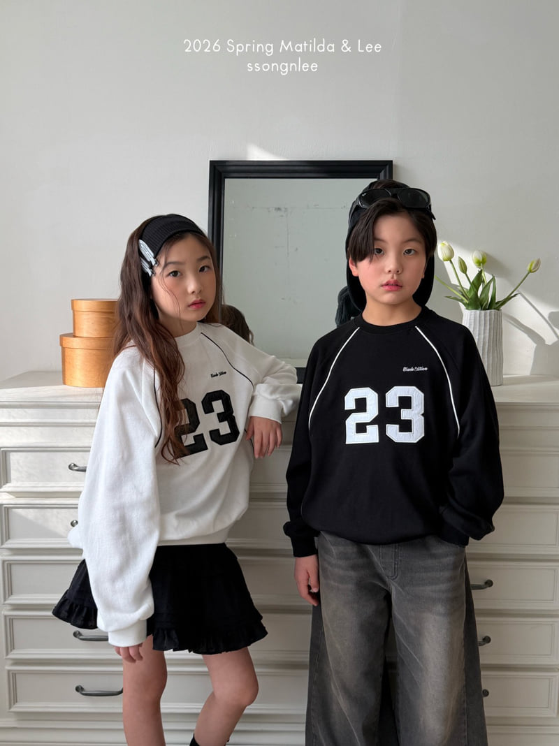 Matilda & Lee - Korean Children Fashion - #designkidswear - 23 Double Stripe Sweatshirt - 3
