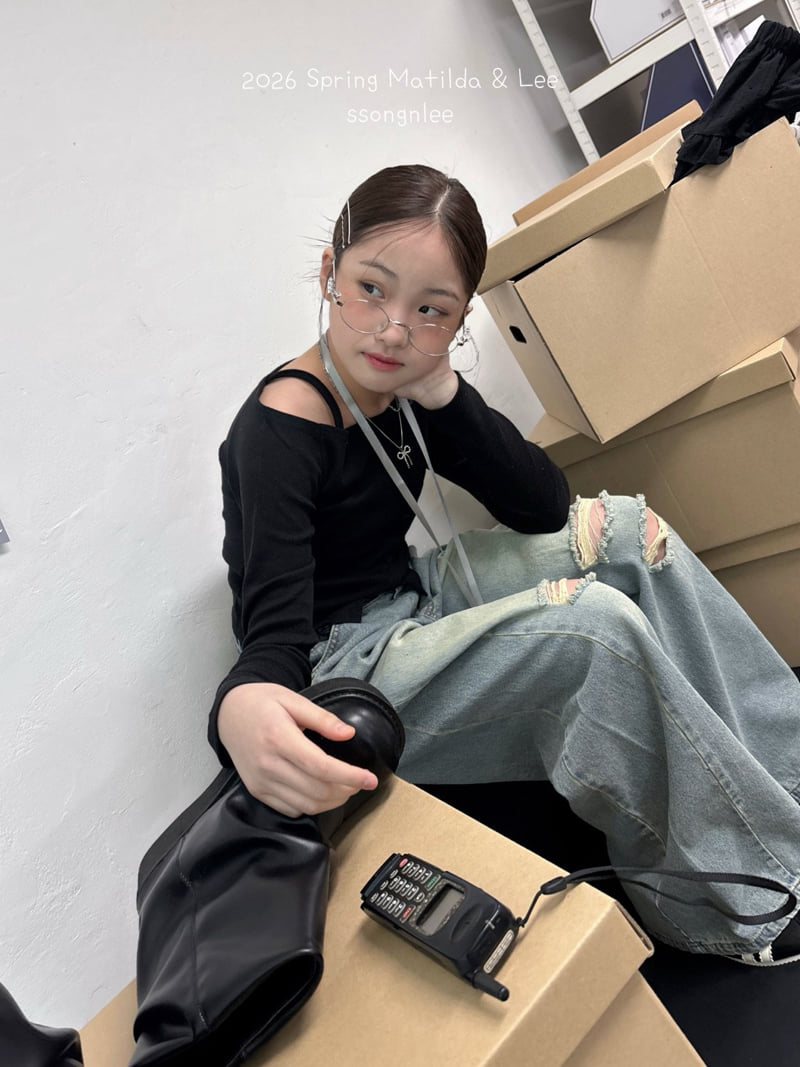 Matilda & Lee - Korean Children Fashion - #designkidswear - Soft Asymmetric Rib Tee - 10