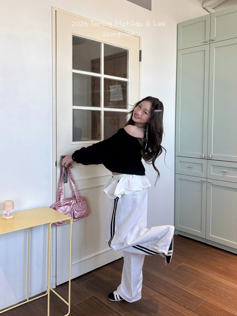 Matilda & Lee - Korean Children Fashion - #designkidswear - Off-Shoulder Set - 5