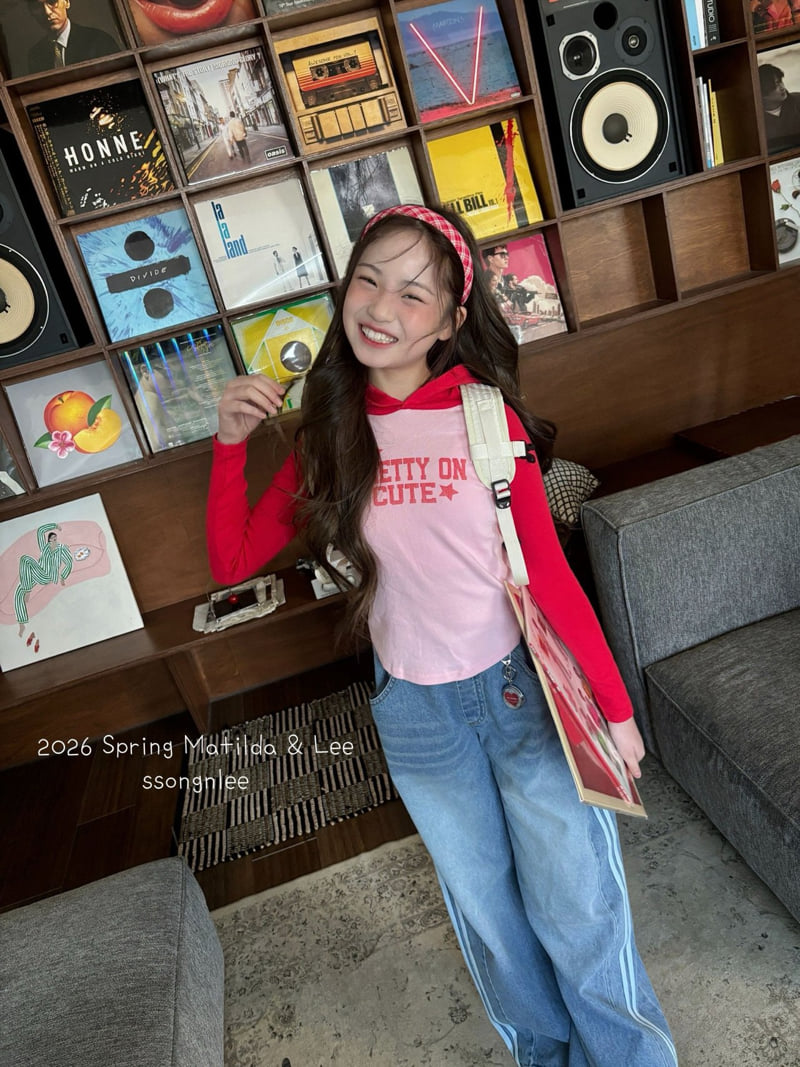 Matilda & Lee - Korean Children Fashion - #designkidswear - Pretty Hooded Raglan Tee - 9