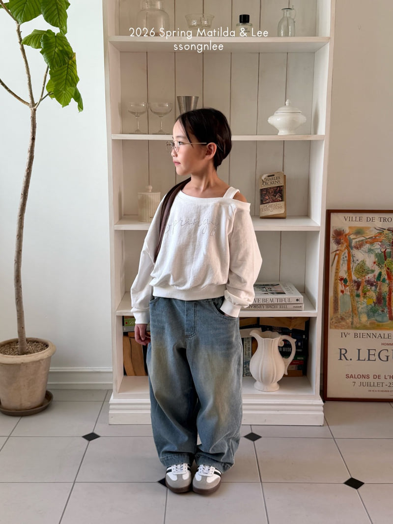 Matilda & Lee - Korean Children Fashion - #designkidswear - Cubic Lettering Sweatshirt - 12