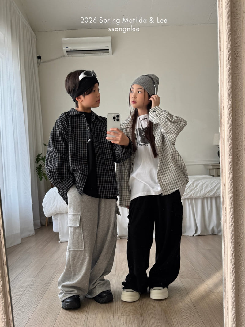 Matilda & Lee - Korean Children Fashion - #designkidswear - Seersucker Check Shirt - 10