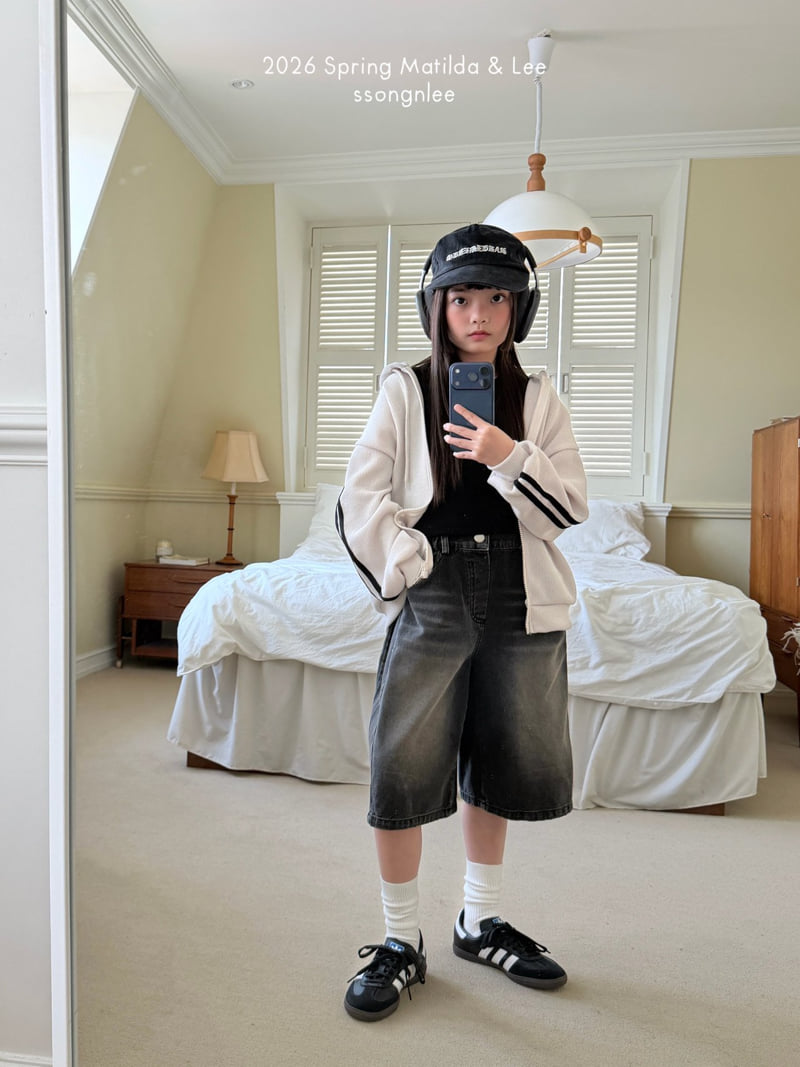 Matilda & Lee - Korean Children Fashion - #discoveringself - Maxi Bermuda Denim Pants - 9