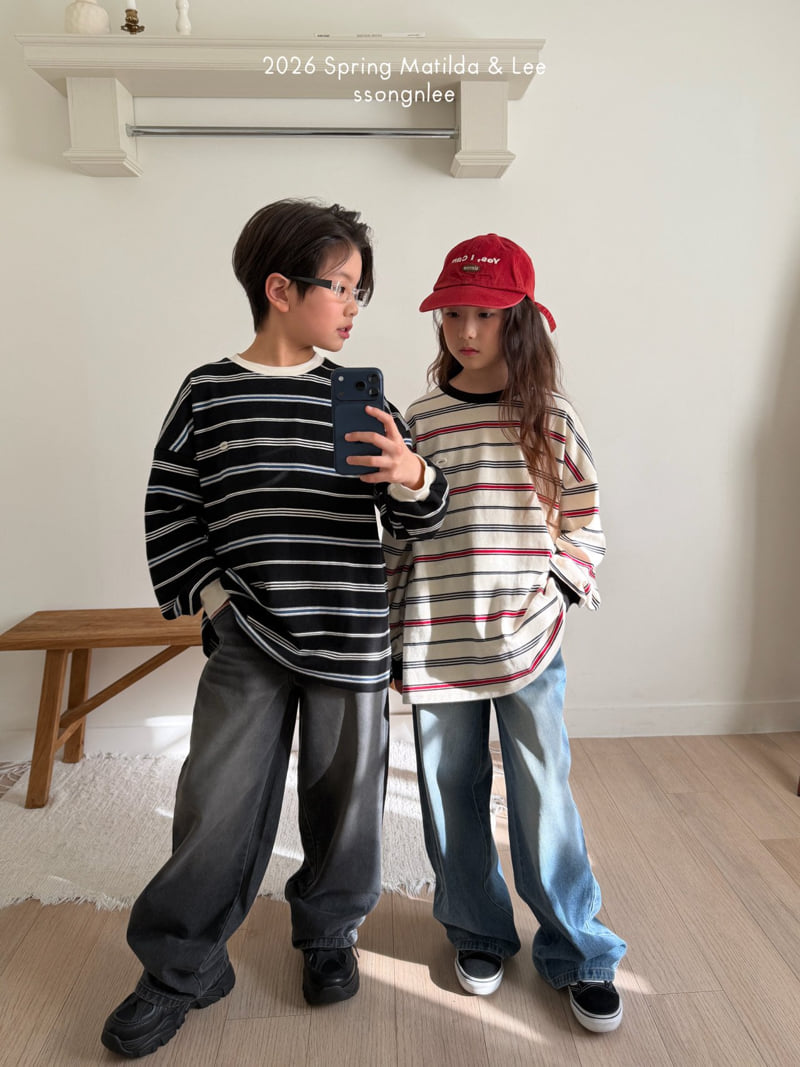 Matilda & Lee - Korean Children Fashion - #designkidswear - Multi Stripe Tee - 4