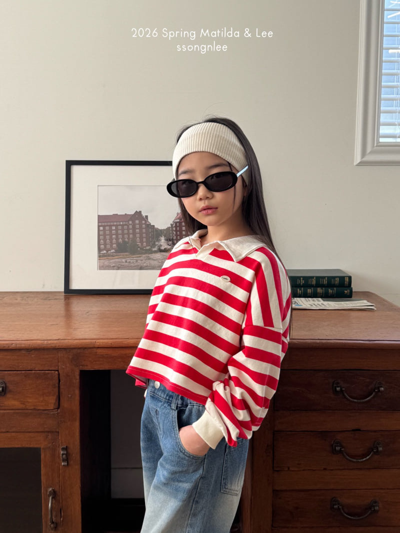 Matilda & Lee - Korean Children Fashion - #discoveringself - Nut Collar Crop Tee - 3