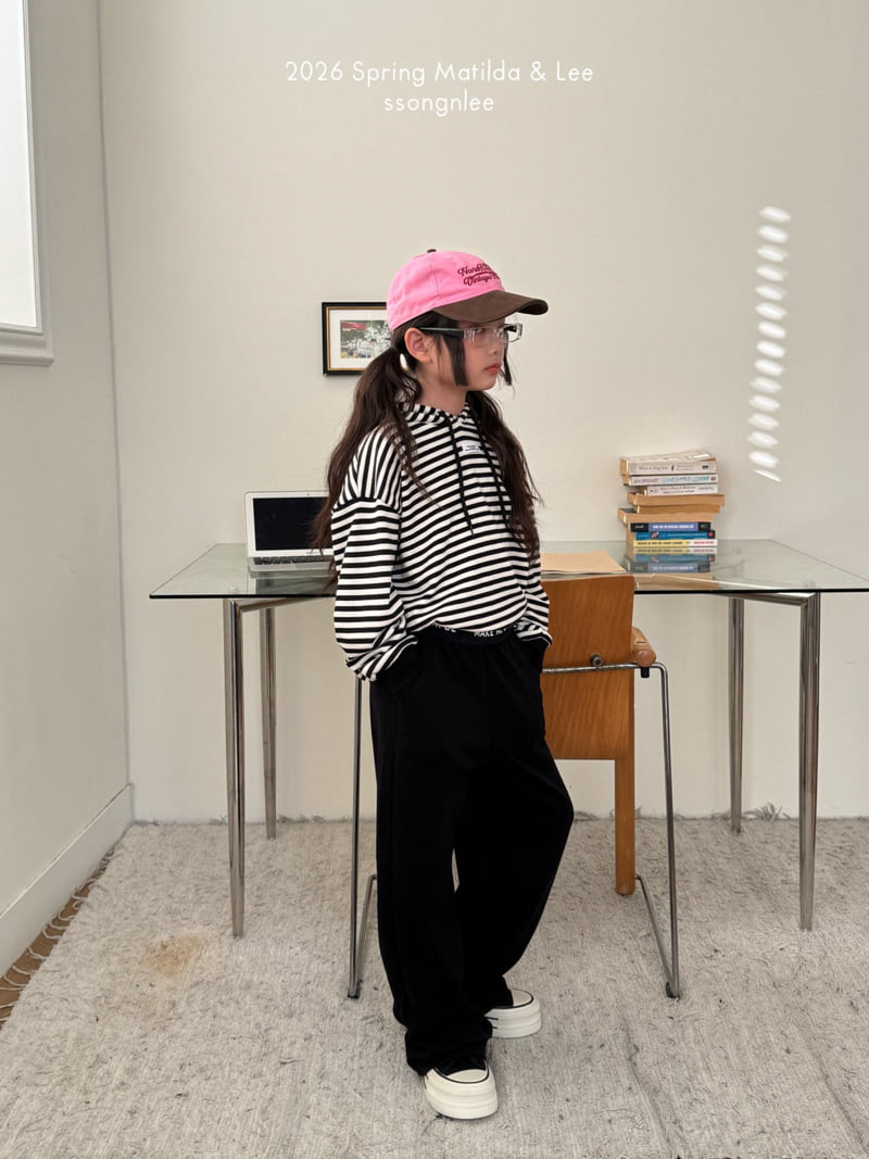 Matilda & Lee - Korean Children Fashion - #discoveringself - Striped Crop Hoodie - 9