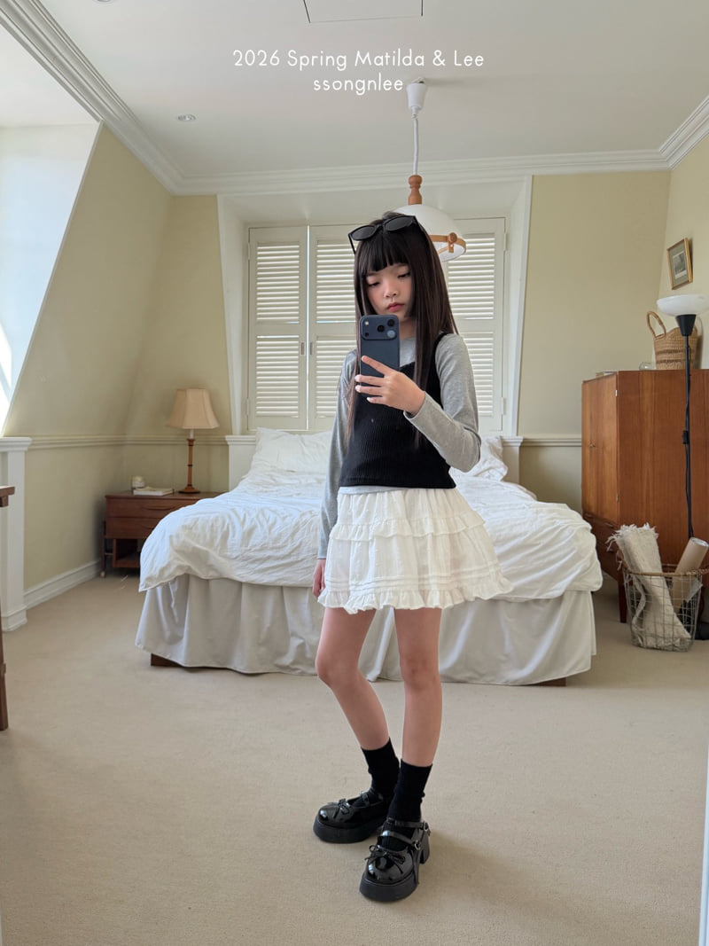 Matilda & Lee - Korean Children Fashion - #discoveringself - Eyelet Lace Skirt - 3