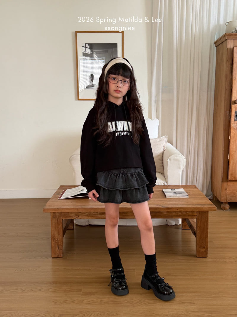 Matilda & Lee - Korean Children Fashion - #discoveringself - Always Crop Hoodie - 6