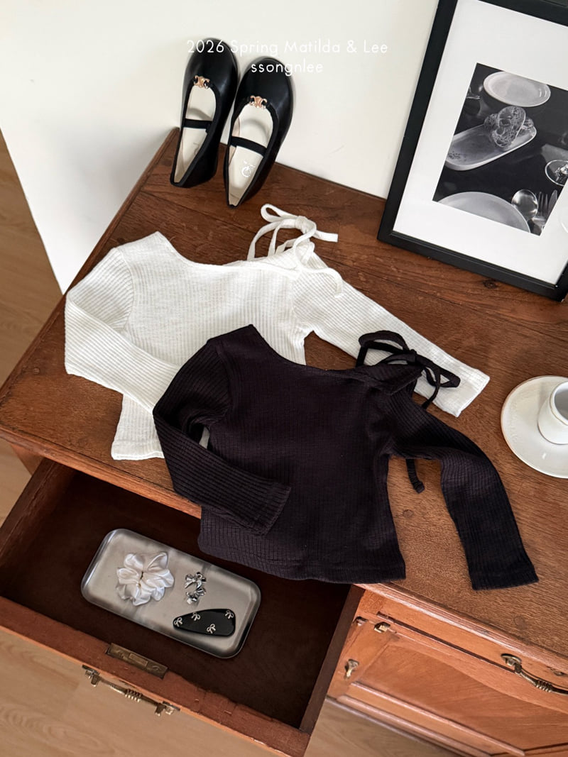 Matilda & Lee - Korean Children Fashion - #discoveringself - Strap Slit Tee