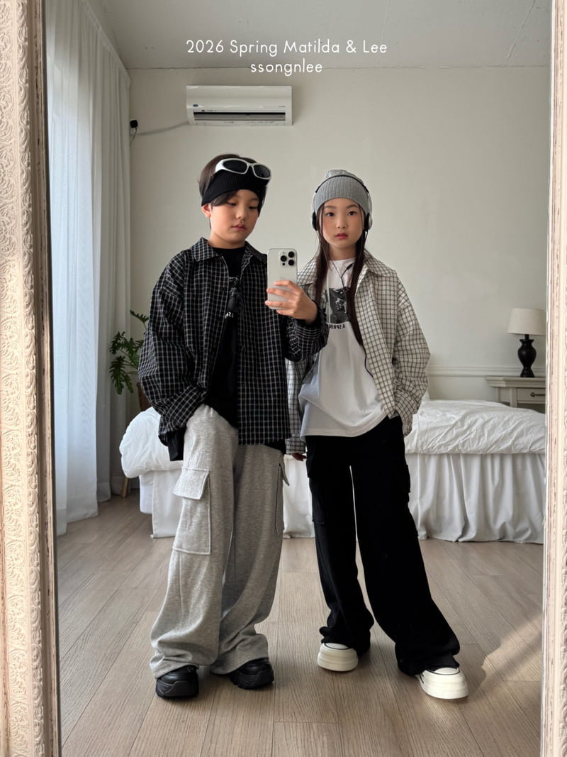 Matilda & Lee - Korean Children Fashion - #discoveringself - Seersucker Check Shirt - 11