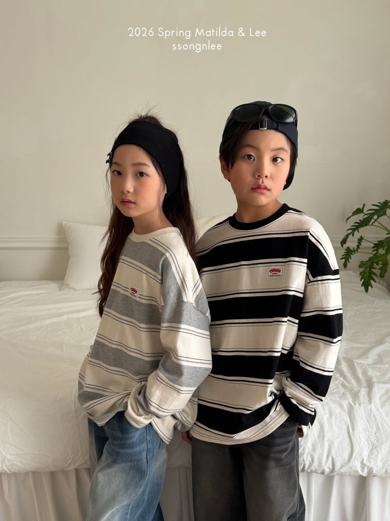Matilda & Lee - Korean Children Fashion - #discoveringself - Campus Stripe Tee - 8