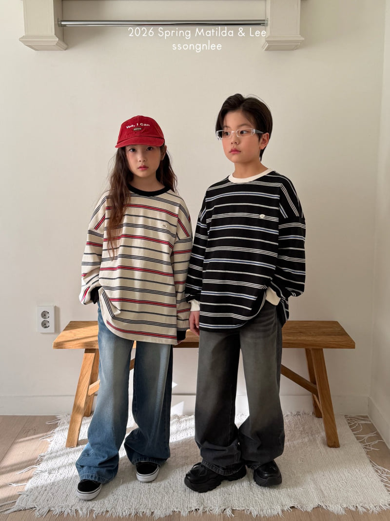 Matilda & Lee - Korean Children Fashion - #fashionkids - Multi Stripe Tee - 5