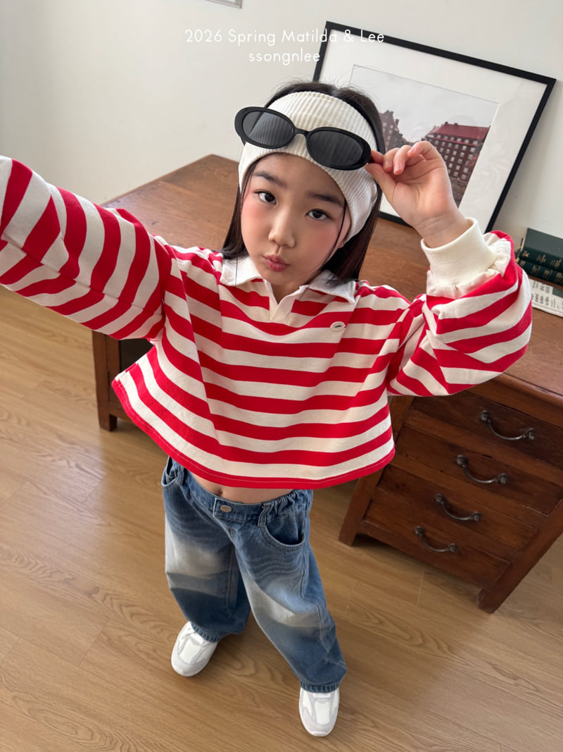 Matilda & Lee - Korean Children Fashion - #discoveringself - Nut Collar Crop Tee - 4