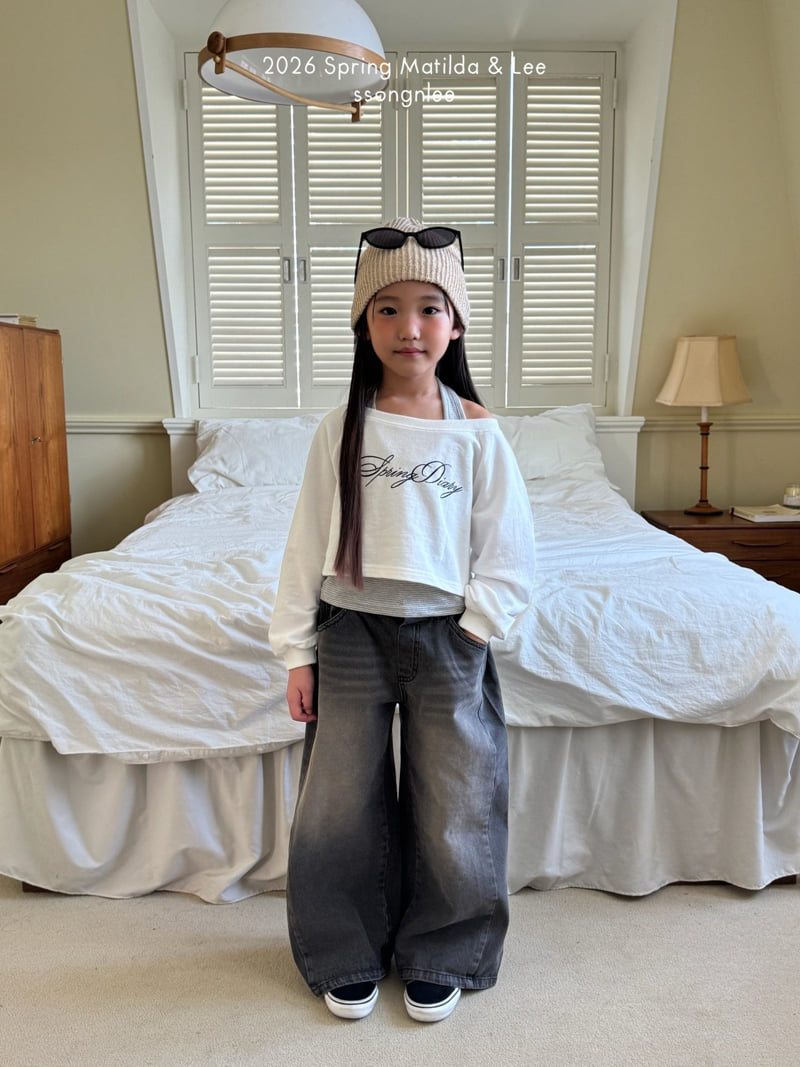 Matilda & Lee - Korean Children Fashion - #fashionkids - Off-Shoulder Set - 7