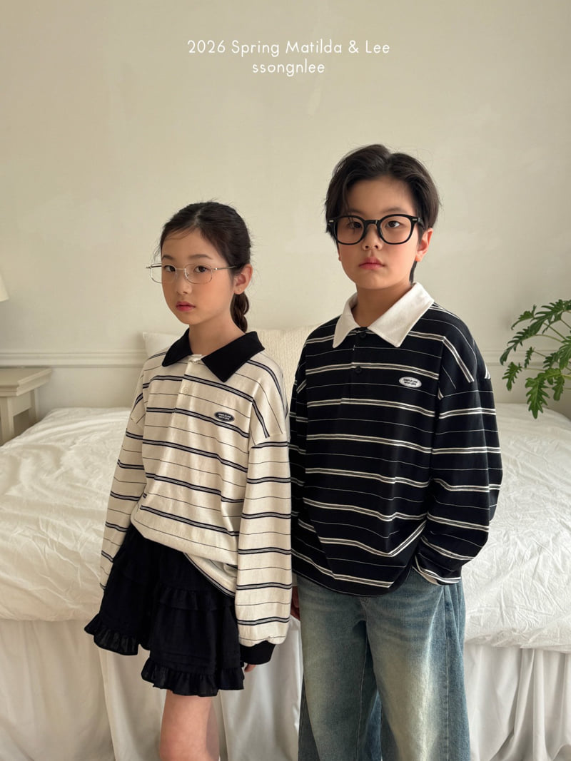 Matilda & Lee - Korean Children Fashion - #fashionkids - With Me Collar Tee - 8