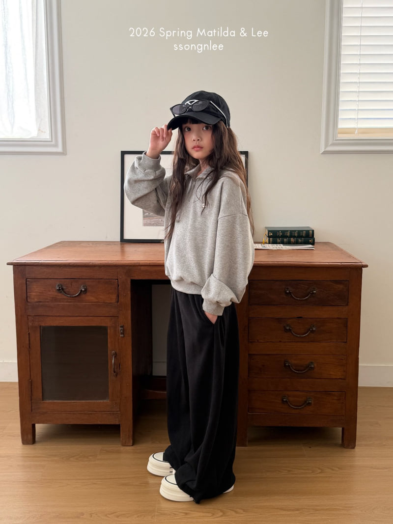 Matilda & Lee - Korean Children Fashion - #fashionkids - Half-Zip Sweatshirt - 6