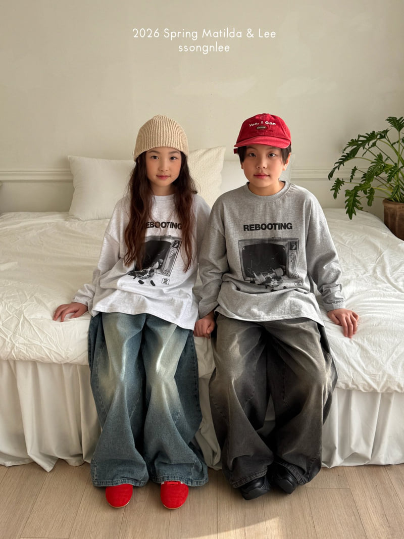 Matilda & Lee - Korean Children Fashion - #kidsshorts - Rebooting Long Sleeve Tee - 7