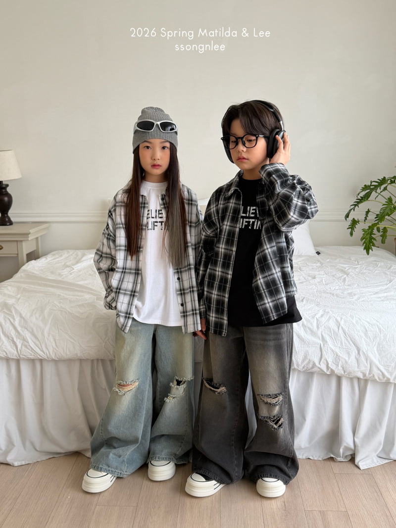 Matilda & Lee - Korean Children Fashion - #fashionkids - Memory Check Shirt - 4